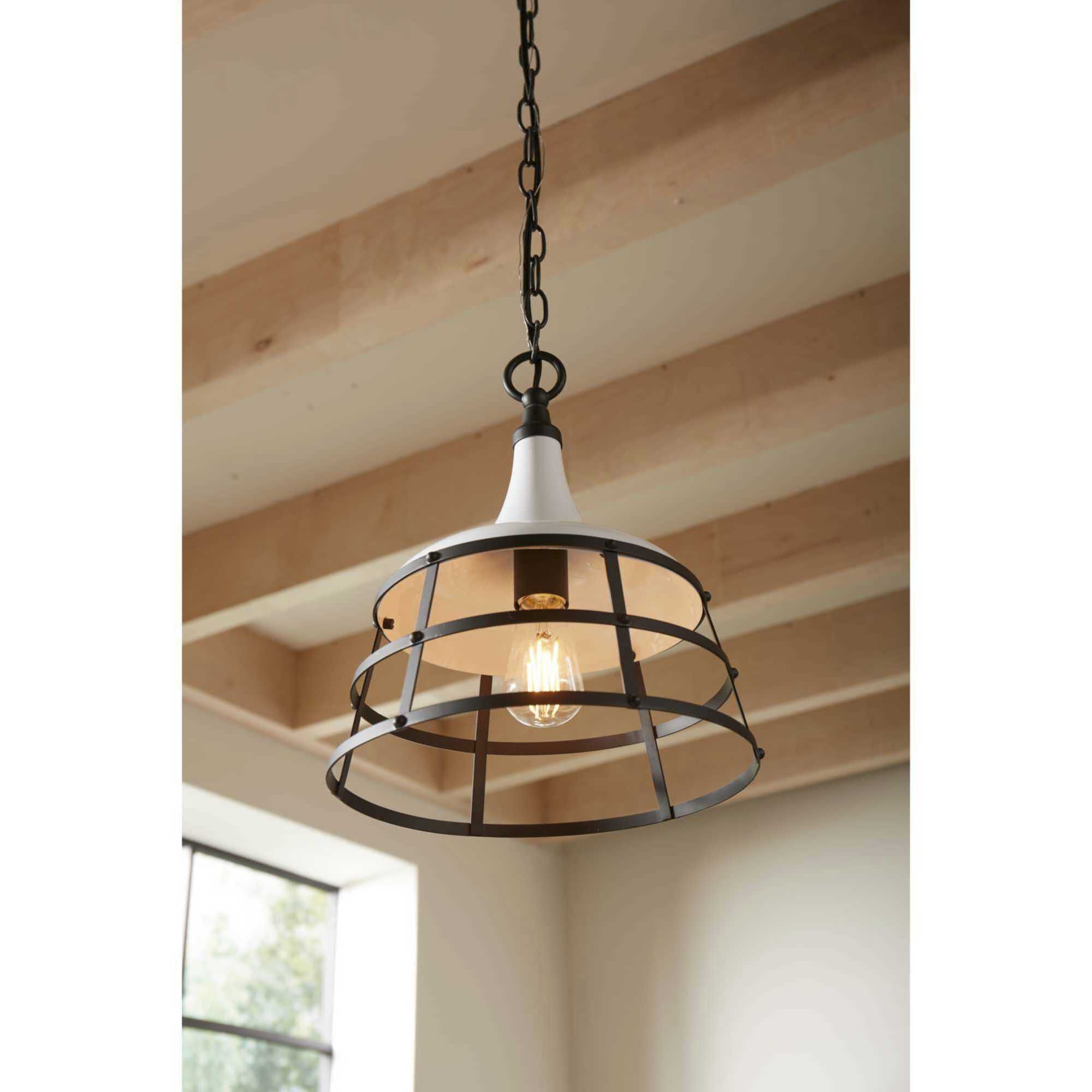 Bastille 1 Light 12 inch White Pendant Ceiling Light